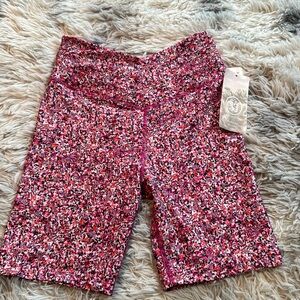Sage collective pink state dusty biker shorts